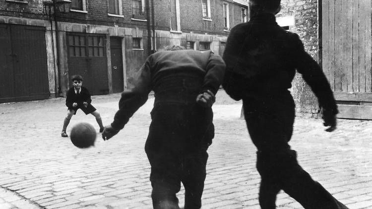 Roger Mayne: Football, Addison Place, North Kensington, 1956