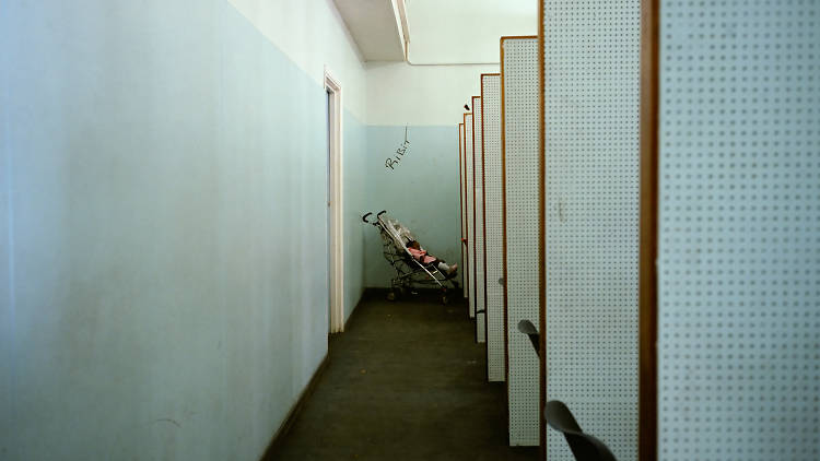 Paul Graham: Baby and Interview Cubicles, Brixton DHSS, South London, 1984