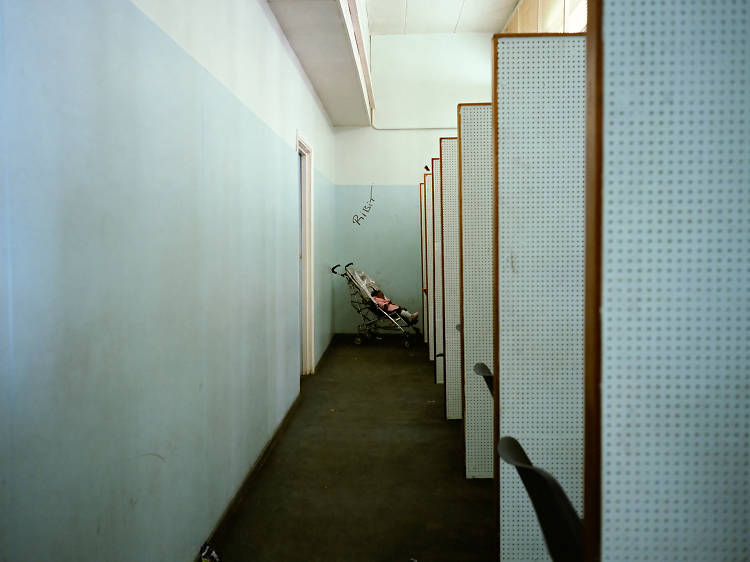 Paul Graham: Baby and Interview Cubicles, Brixton DHSS, South London, 1984