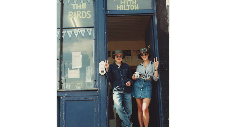 Carl Freedman: Tracey Emin and Sarah Lucas outside The Shop in Bethnal Green, London, 1993