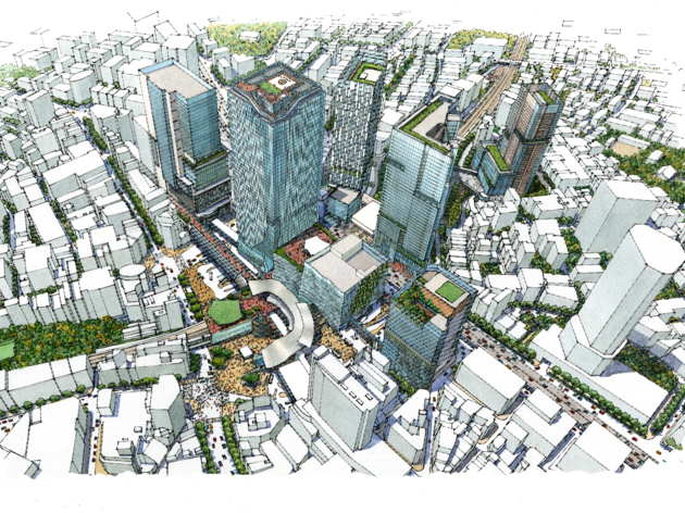 2027年頃の渋谷の未来予想図