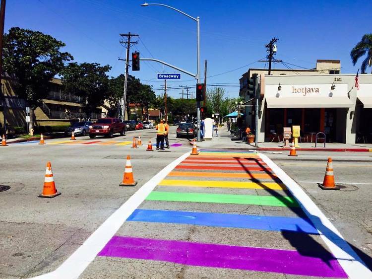 Long Beach's rainbow crosswalks