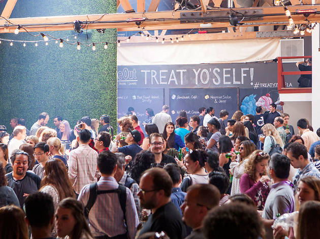 We ate all the sugar at our Treat Yo' Self dessert party Treat Yo' Self at LA River Studios
