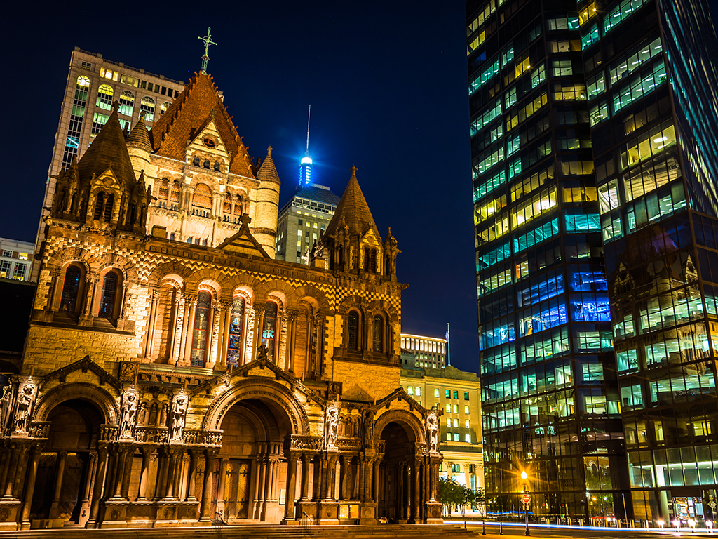 Trinity Church Attractions In Back Bay Boston