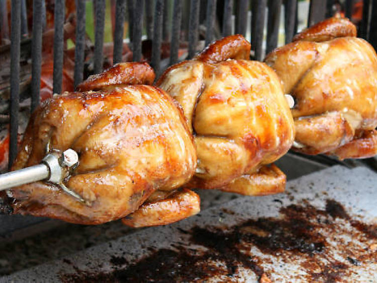 Taste the chicken from the Salt food truck