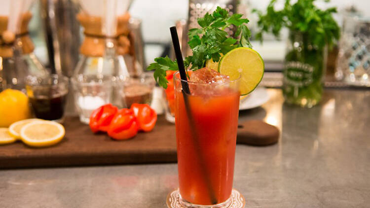 Chemex Bloody Mary at Kobrick Coffee Co.