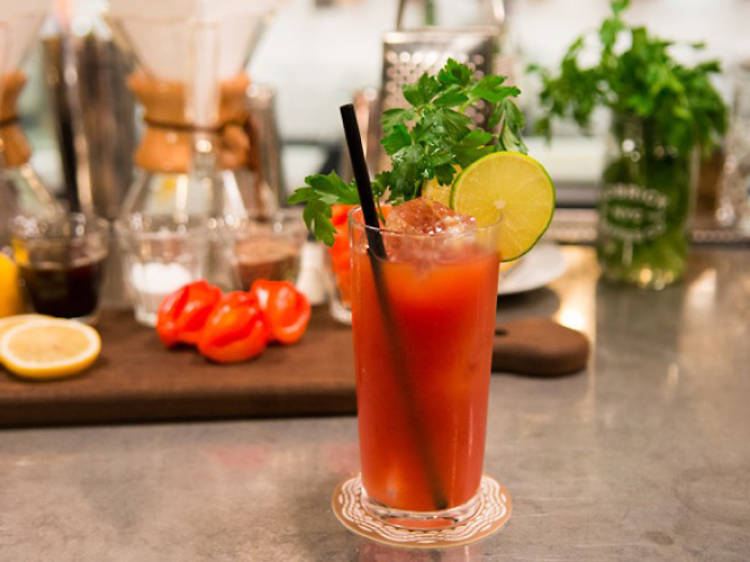 Chemex Bloody Mary at Kobrick Coffee Co.