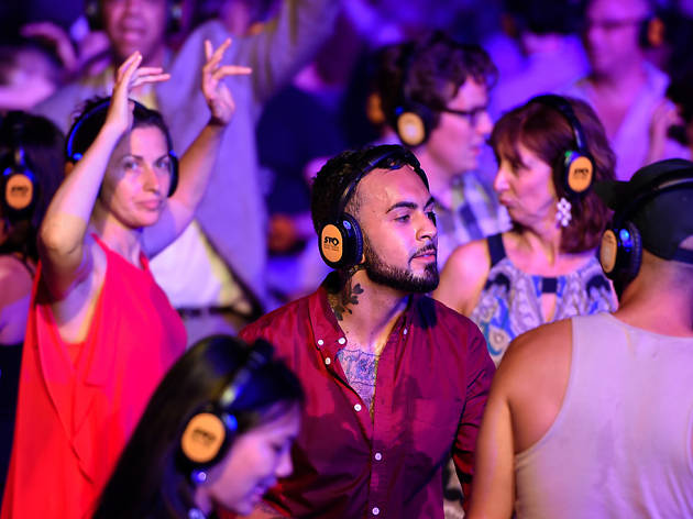 Lincoln Center, silent disco Lincoln Center silent disco