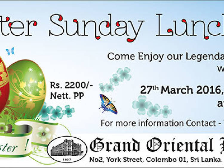 Easter Sunday lunch buffet at the Harbour Room