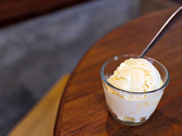 Salted egg yolk ice cream