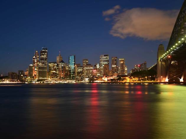 Sydney skyline at night Sydney skyline at night