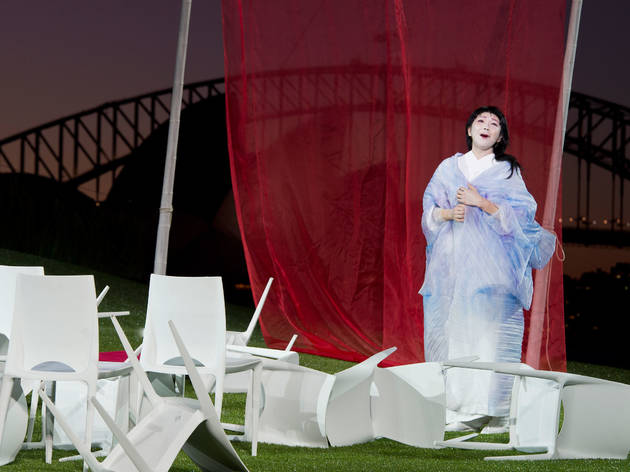 Handa Opera on Sydney Harbour 2014 Madama Butterfly production image 01 feat Hiromi Omura as Butterfly photo credit James Morgan Courtesy Opera Australia Handa Opera on Sydney Harbour 2014 Madama Butterfly production image 01 feat Hiromi Omura as Butterfly photo credit James Morgan Courtesy Opera Australia