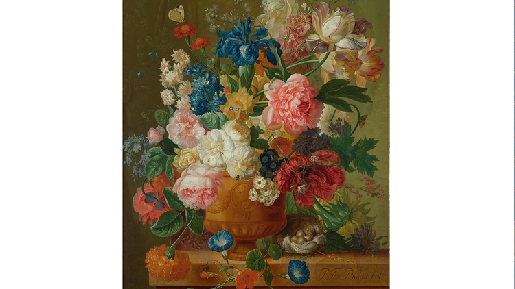 Paulus Theodorus van Brussel (Paulus Theodorus van Brussel: 'Flowers in a Vase', 1789. © The National Gallery, London)