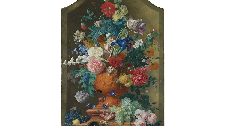 Jan van Huysum: 'Flowers in a Terracotta Vase', 1736. © The National Gallery, London