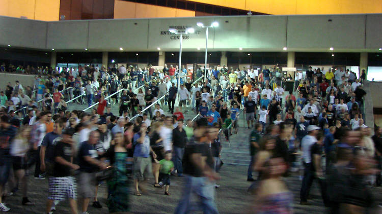 Crowds at Brisbane Entertainment Centre