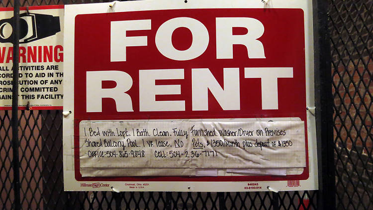 For rent sign