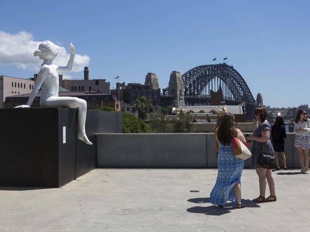Museum of Contemporary Art 2014 Sculpture Terrace feat 2014 sculpture by Sangeeta Sandrasegar titled to be carried away by the current, to be dissolved in the Other (c) MCA Australia Museum of Contemporary Art 2014 Sculpture Terrace feat 2014 sculpture by Sangeeta Sandrasegar titled to be carried away by the current, to be dissolved in the Other (c) MCA Australia