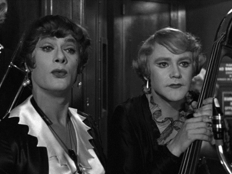 Jack Lemmon et Tony Curtis dans ‘Certains l’aiment chaud’