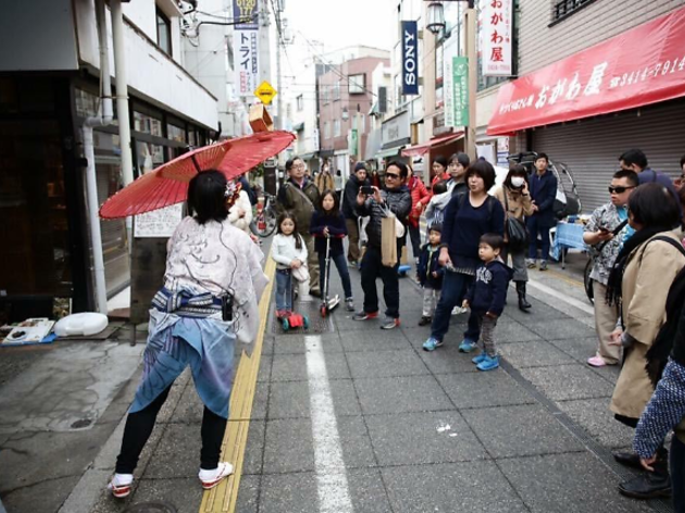 松陰神社通りのみの市1 松陰神社通りのみの市1