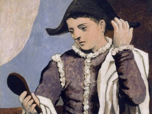 Picasso, Harlequin with a Mirror Picasso, Harlequin with a Mirror