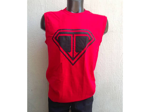 Super Stealth Muscle Tee Red from Point 5cc Super Stealth Muscle Tee Red from Point 5cc