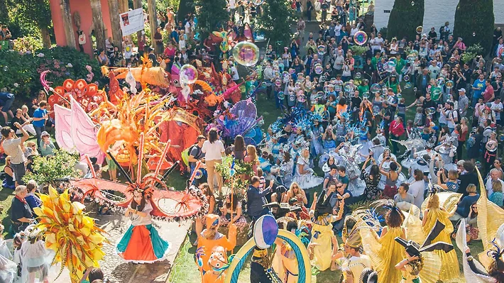 Inflatable carnival at Festival number 6