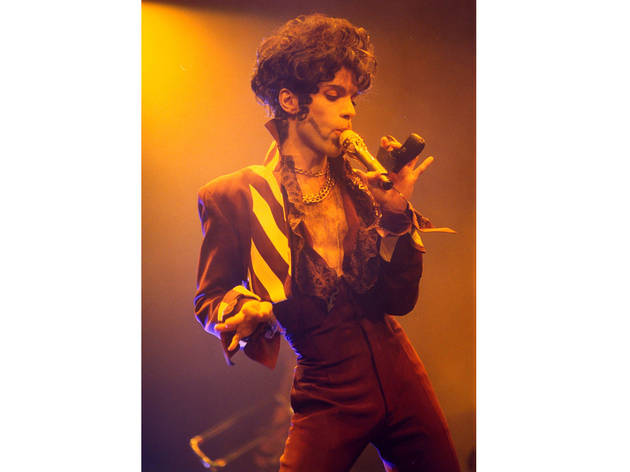 Prince performing in Birmingham, Britain, 1993