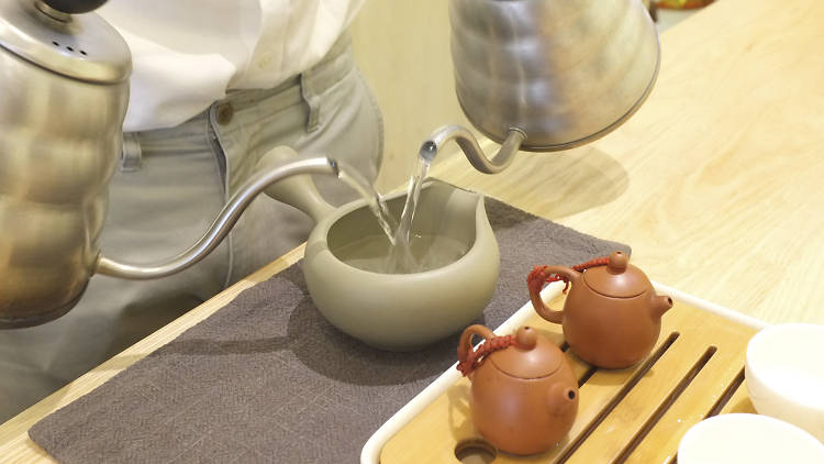 a hot tea at Peace – Oriental Teahouse 