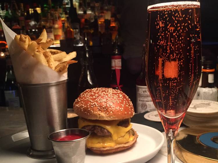 Downstairs Burger at Maple & Ash