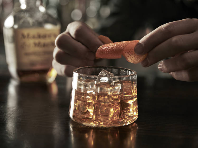 An old fashioned cocktail