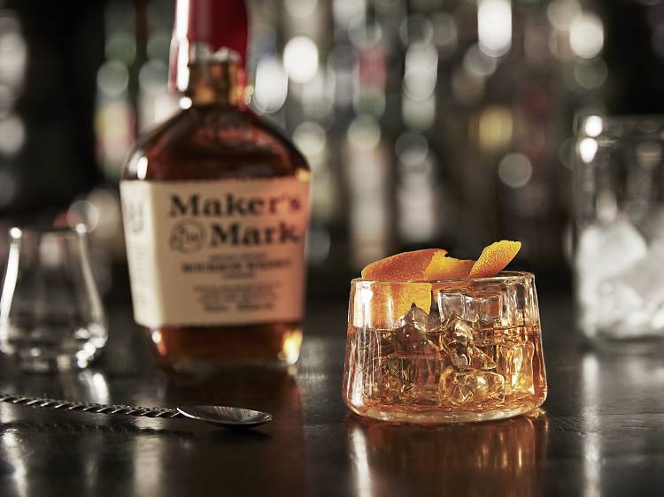 A Old Fashioned cocktail by Maker's Mark