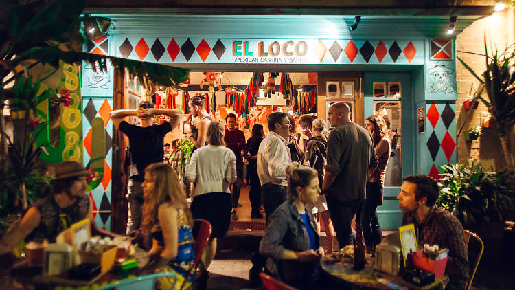 People outside El Loco in Surry Hills