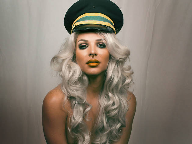 April Carrión April Carrión, participante de la 6ta temporada de RuPaul's Drag Race junto con Marco Marco