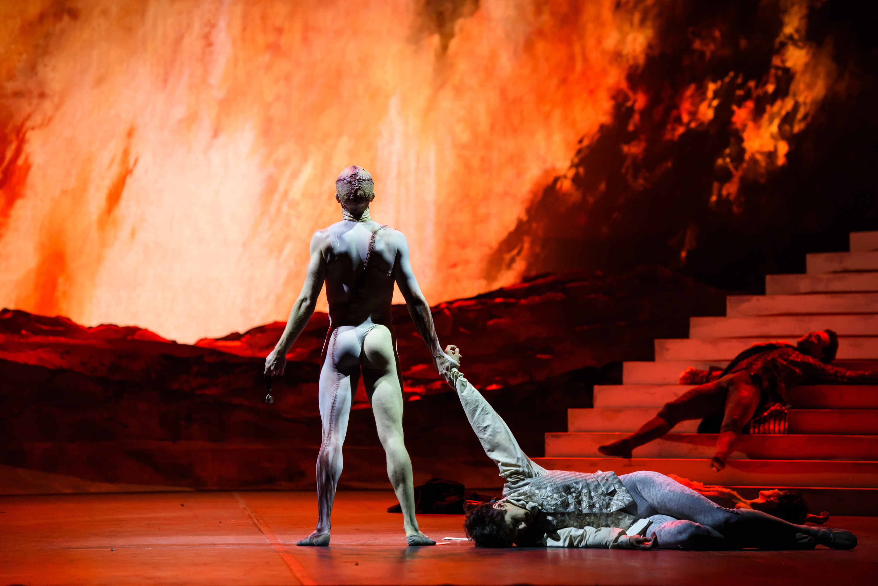 frankenstein ballet dance royal mcrae steven liam scarlett creature opera london victor roh impressive federico bonelli mary theatre its campbell