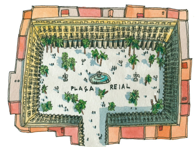La plaça dibuixa La plaça dibuixa