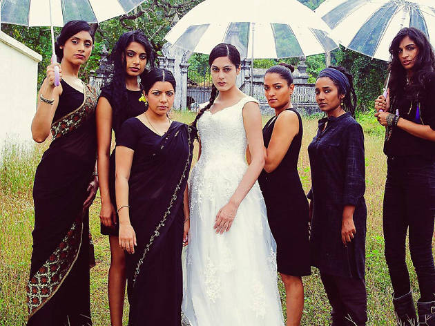 Angry Indian Goddesses cast of Angry Indian Goddesses look into camera