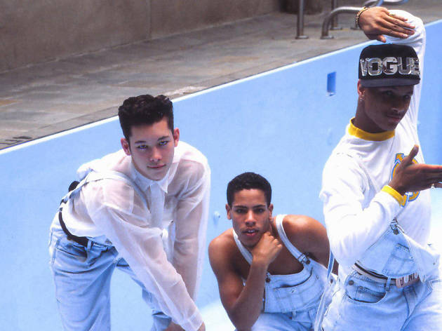 Strike a Pose Three dancers from Madonna's Blond Ambition tour strike a pose in the frame