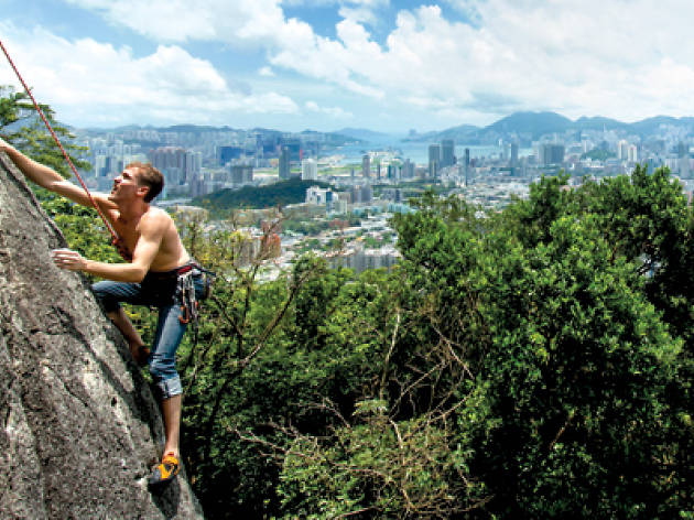 rock climbing