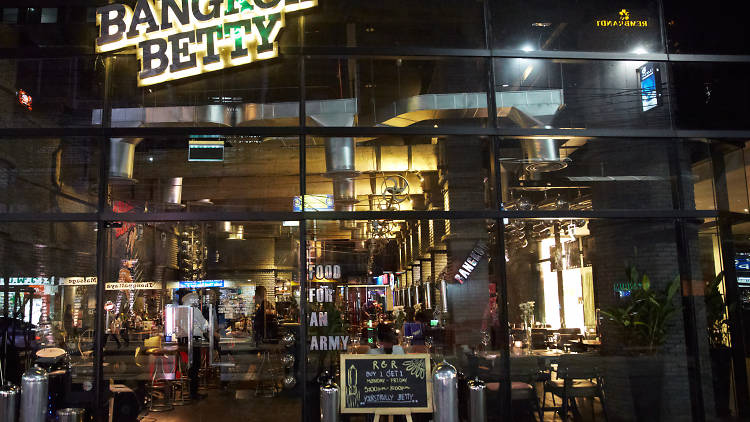 Bangkok betty is an unusual vintage themed bar and restaurant,