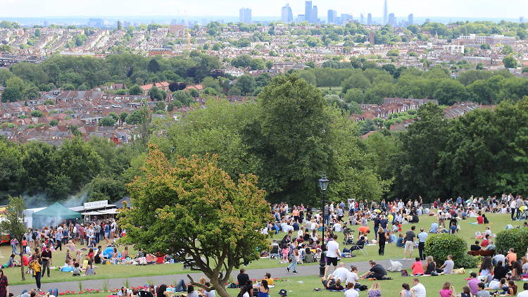 Bank holiday in London