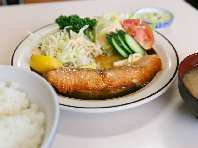 Butter Salmon Teishoku at Isonoya Butter Salmon Teishoku at Isonoya