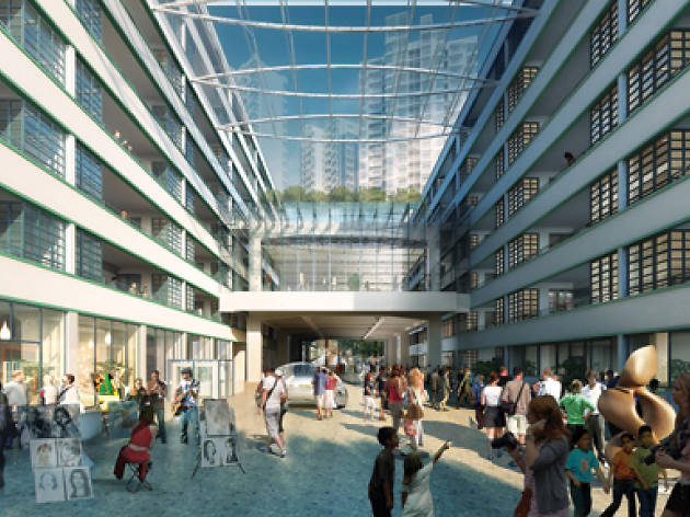 PMQ An artists mock up of what PMQs courtyard looks like