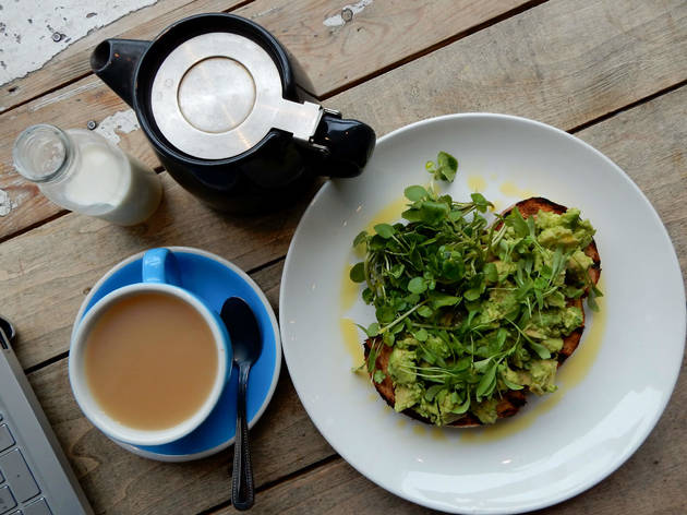 Ask For Janice Avocado on toast and tea from Ask For Janice, Smithfield, London