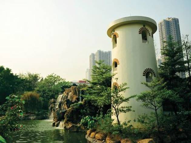 Tsuen Wan Park Shot of tower at Tsuen Wan Park