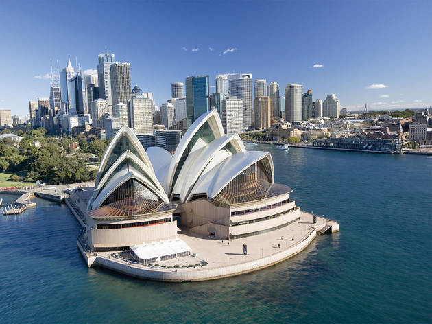 Aerial of the Sydney Opera House An aerial shot of the Sydney Opera House