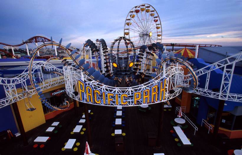 Pacific Park Attractions in Downtown Santa Monica Los Angeles