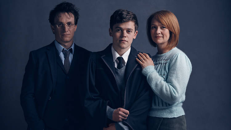 Harry Potter and the Cursed Child Harry Potter (Jamie Parker), Albus Potter (Sam Clemmett), Ginny Potter (Poppy Miller)