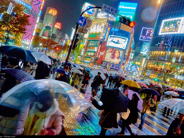 Rainy day Tokyo