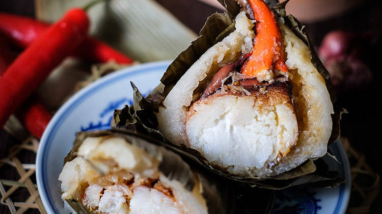 Chilli crab dumpling from Golden Peony