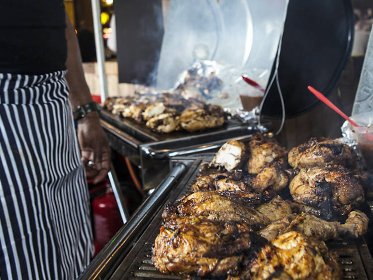 Mama's Jerk Station at Pop Brixton